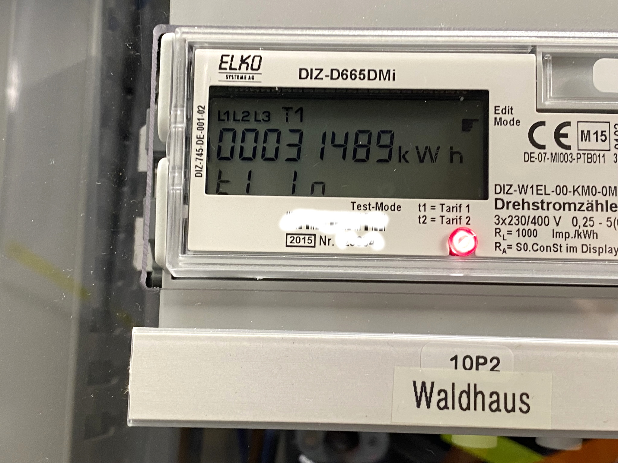 Meter Waldhaus at the last day